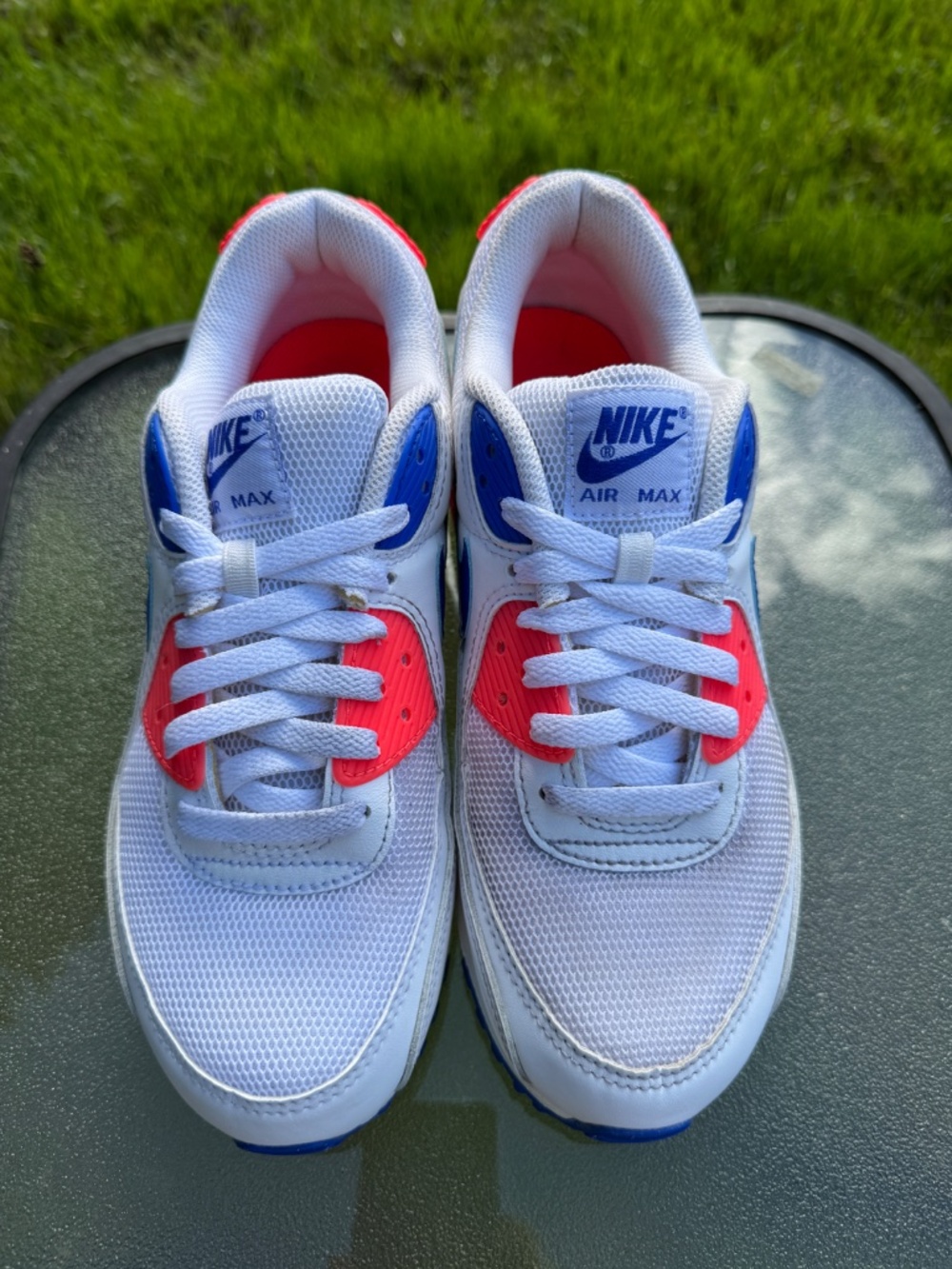 Nike Air Max 90 Ultramarine Flash Crimson Racer Blue Womens 10 - Picture 3 of 7